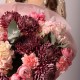 Букет с гортензиями, хризантемами и розами №117